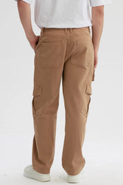 Jeans Hombre Doble Cargo Café