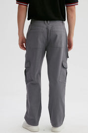 Jeans Hombre Doble Cargo Gris