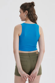 Polera Mujer Sudadera Azulino