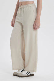 Pantalón Mujer Pretina Beige
