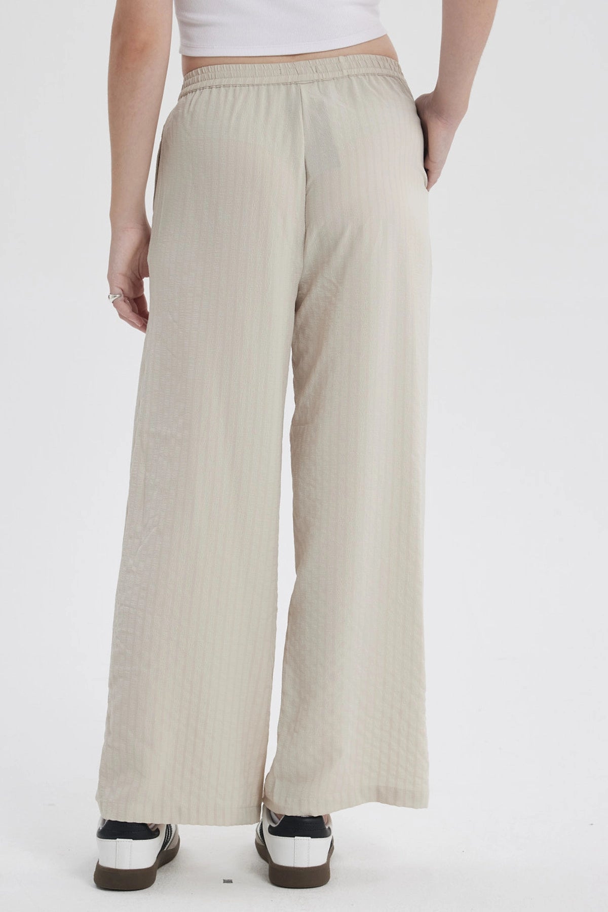 Pantalón Mujer Pretina Beige
