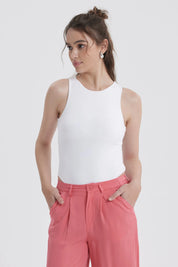 Polera Mujer Body Basic Blanco