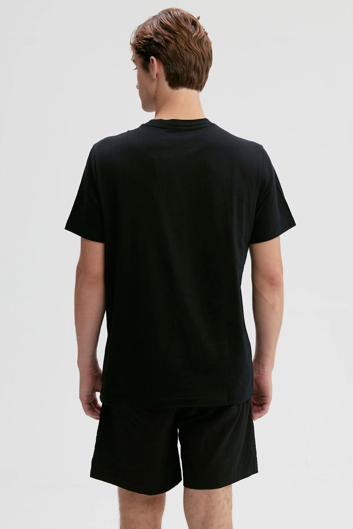 Polera Hombre Print Posicional Negro