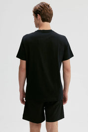 Polera Hombre Print Posicional Negro