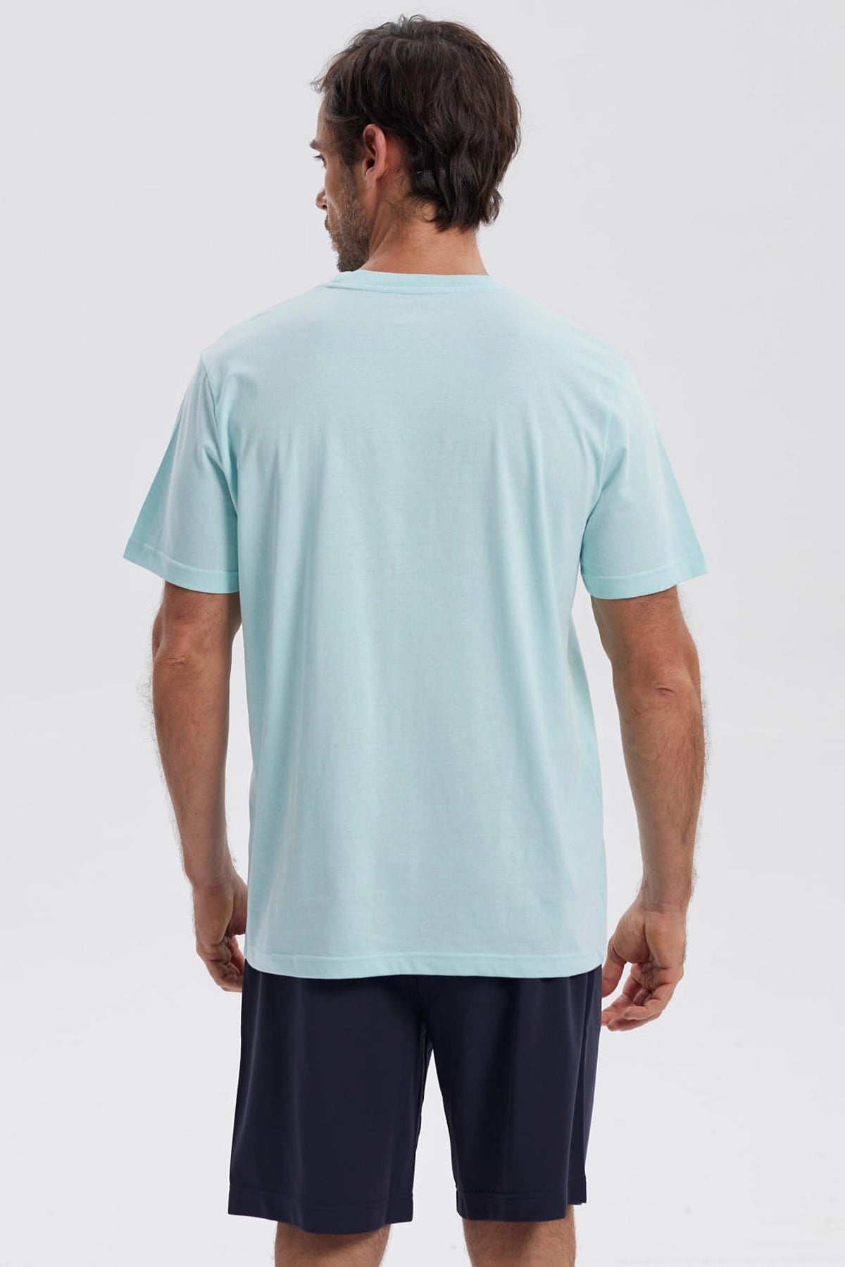 Polera Hombre Básica Con Bolsillo Verde Claro