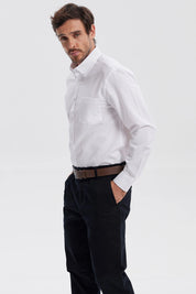 Camisa Hombre Oxford Blanco