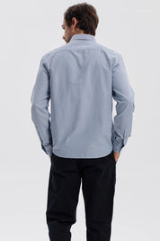 Camisa Hombre Oxford Gris