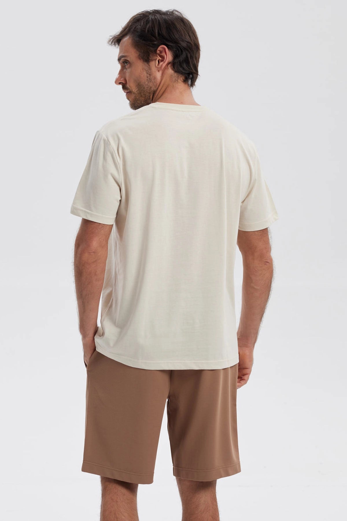 Polera Hombre Básica Beige