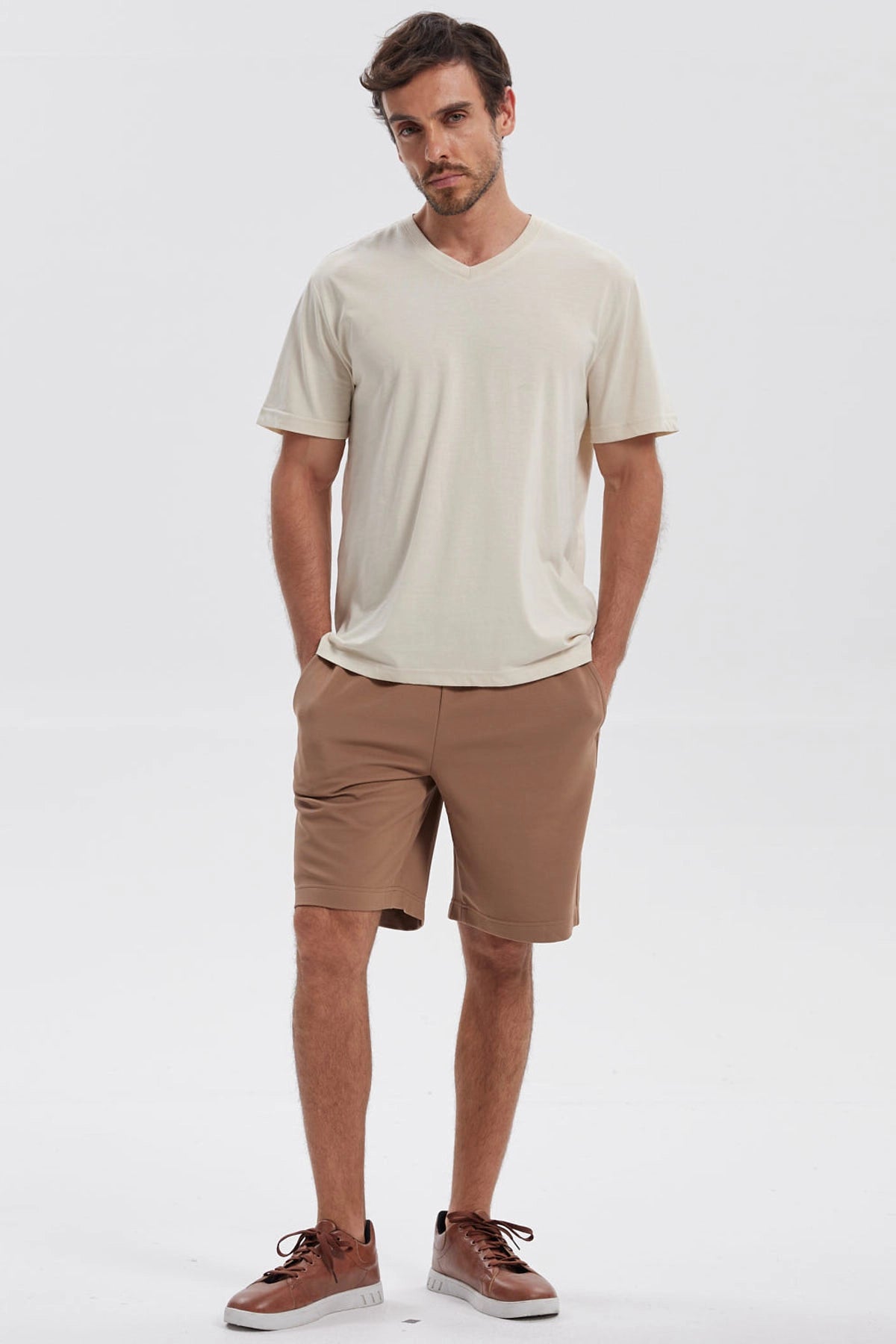 Polera Hombre Básica Beige