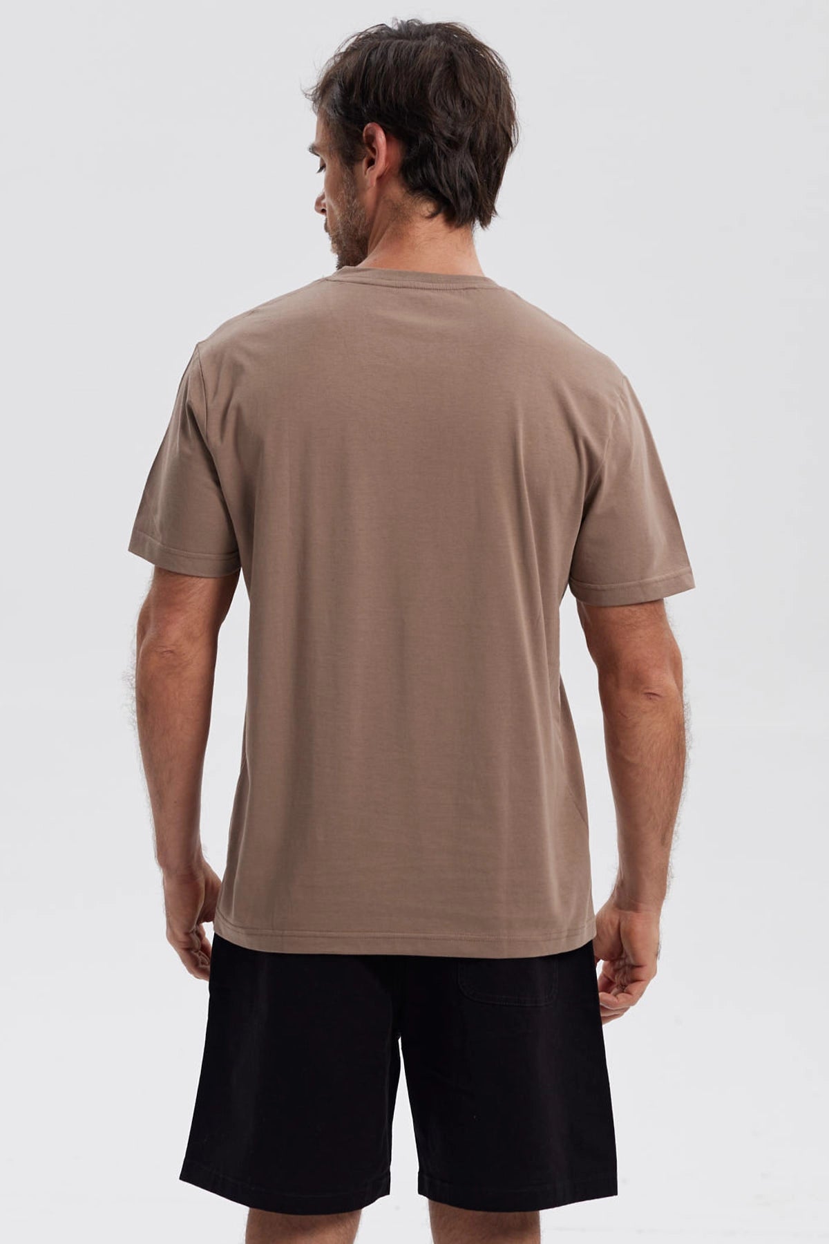 Polera Hombre Básica Café