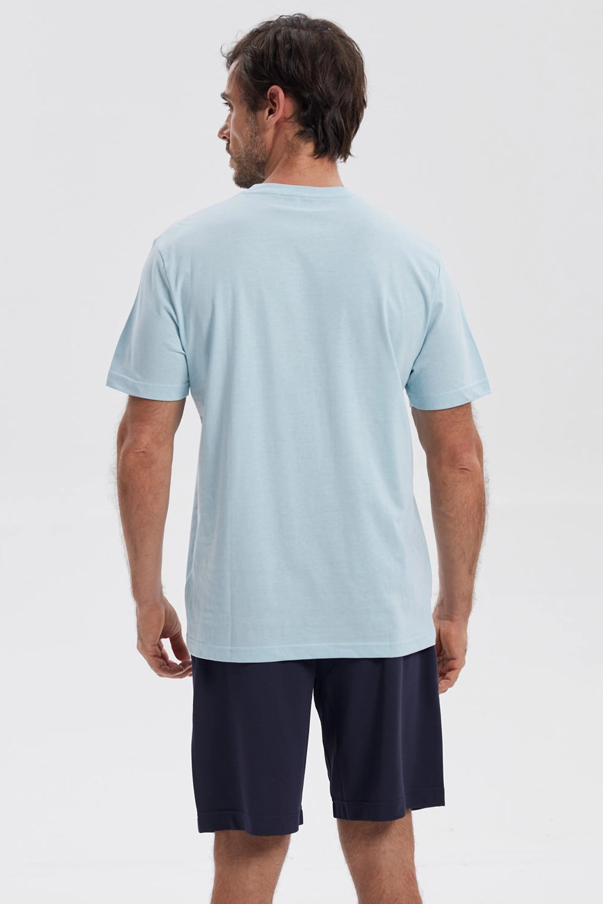 Polera Hombre Básica Celeste