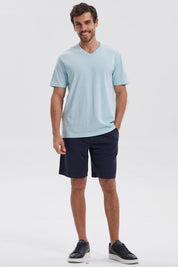 Polera Hombre Básica Celeste