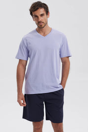 Polera Hombre Básica Lila