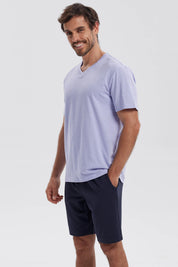 Polera Hombre Básica Lila