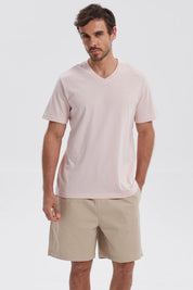 Polera Hombre Básica Rosado