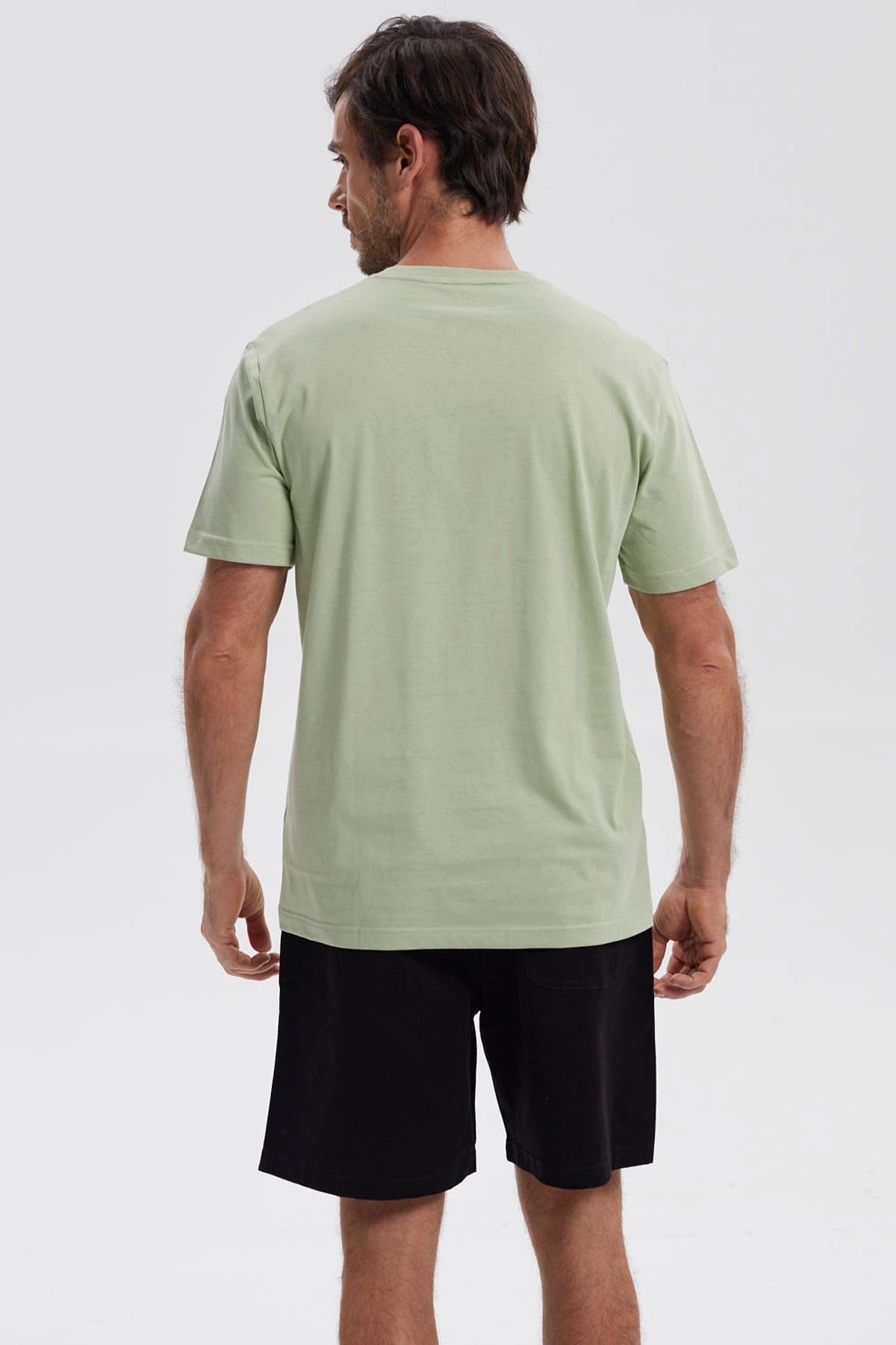 Polera Hombre Básica Verde Claro
