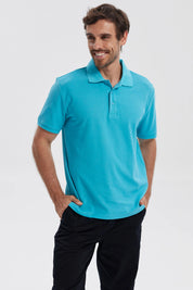 Polera Hombre Pique Básica Lisa Calipso