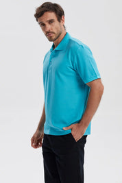 Polera Hombre Pique Básica Lisa Calipso