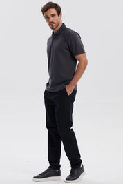 Polera Hombre Pique Básica Lisa Marengo