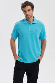 Polera Hombre Pique Básica Lisa Calipso
