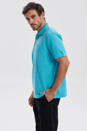 Polera Hombre Pique Básica Lisa Calipso
