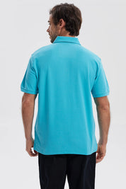 Polera Hombre Pique Básica Lisa Calipso