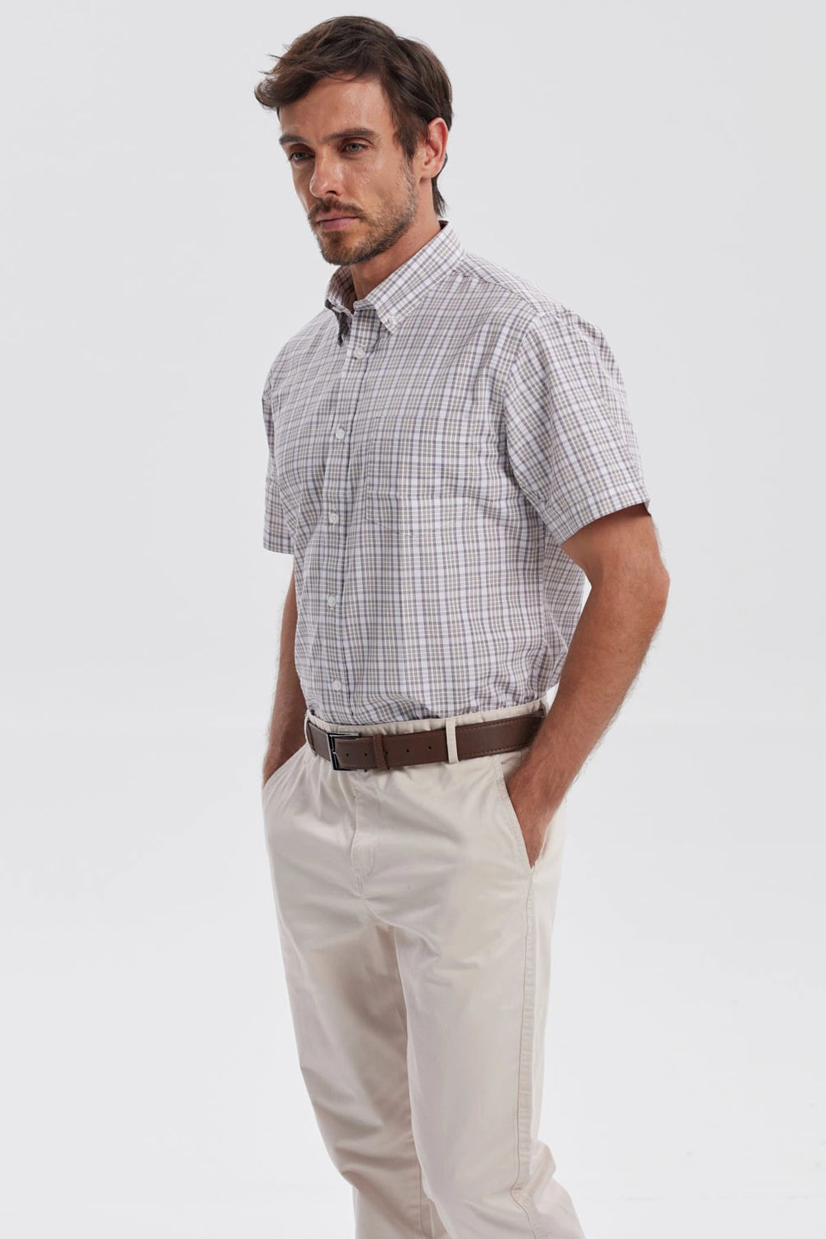 Camisa Hombre Rapport Regalo Beige