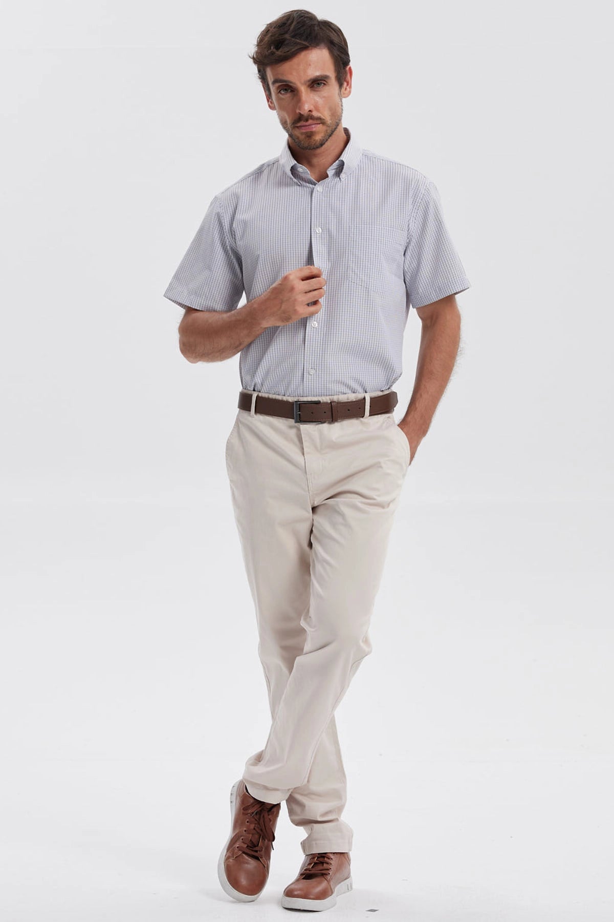 Camisa Hombre Rapport Regalo Gris