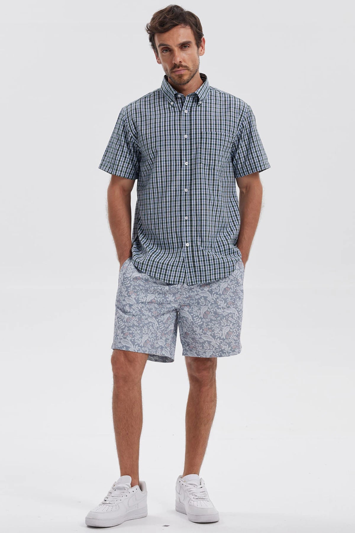 Camisa Hombre Rapport Regalo Verde Musgo