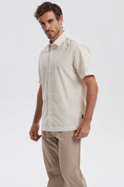 Camisa Hombre Lisa Beige