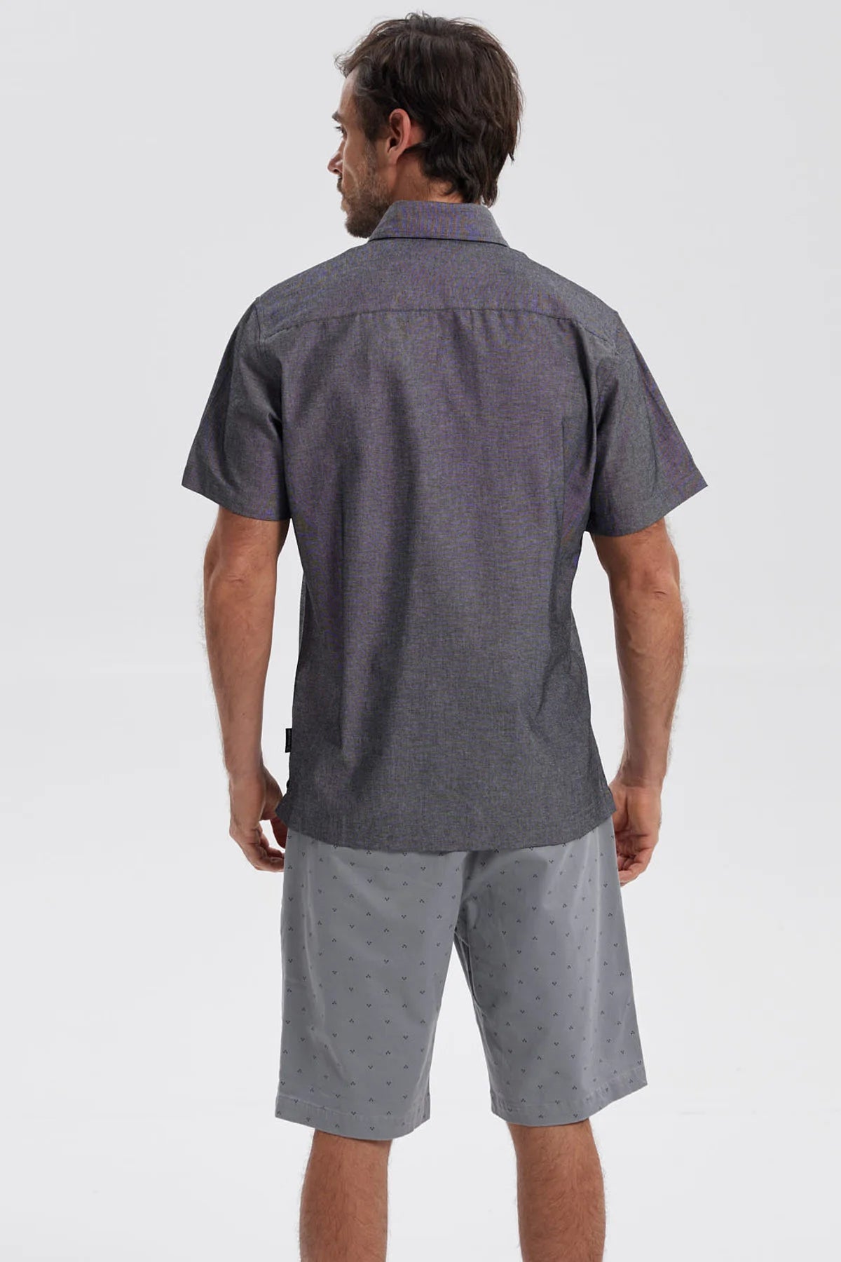 Camisa Hombre Lisa Negro