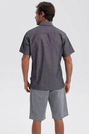 Camisa Hombre Lisa Negro