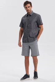 Camisa Hombre Lisa Negro