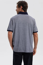 Polera Hombre Botón Gris