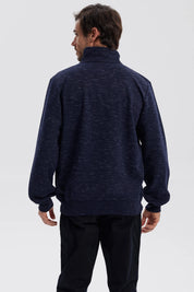 Polerón Hombre Full Zipper Azul Marino