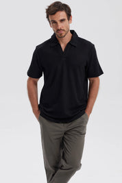 Polera Hombre Textura Negro