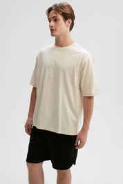 Polera Hombre Oversize Beige