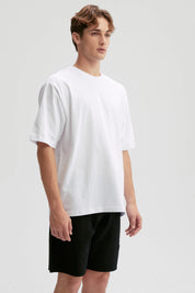 Polera Hombre Oversize Blanco