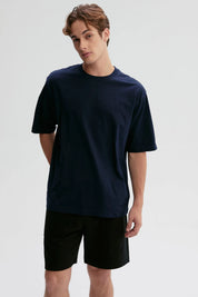 Polera Hombre Oversize Azul