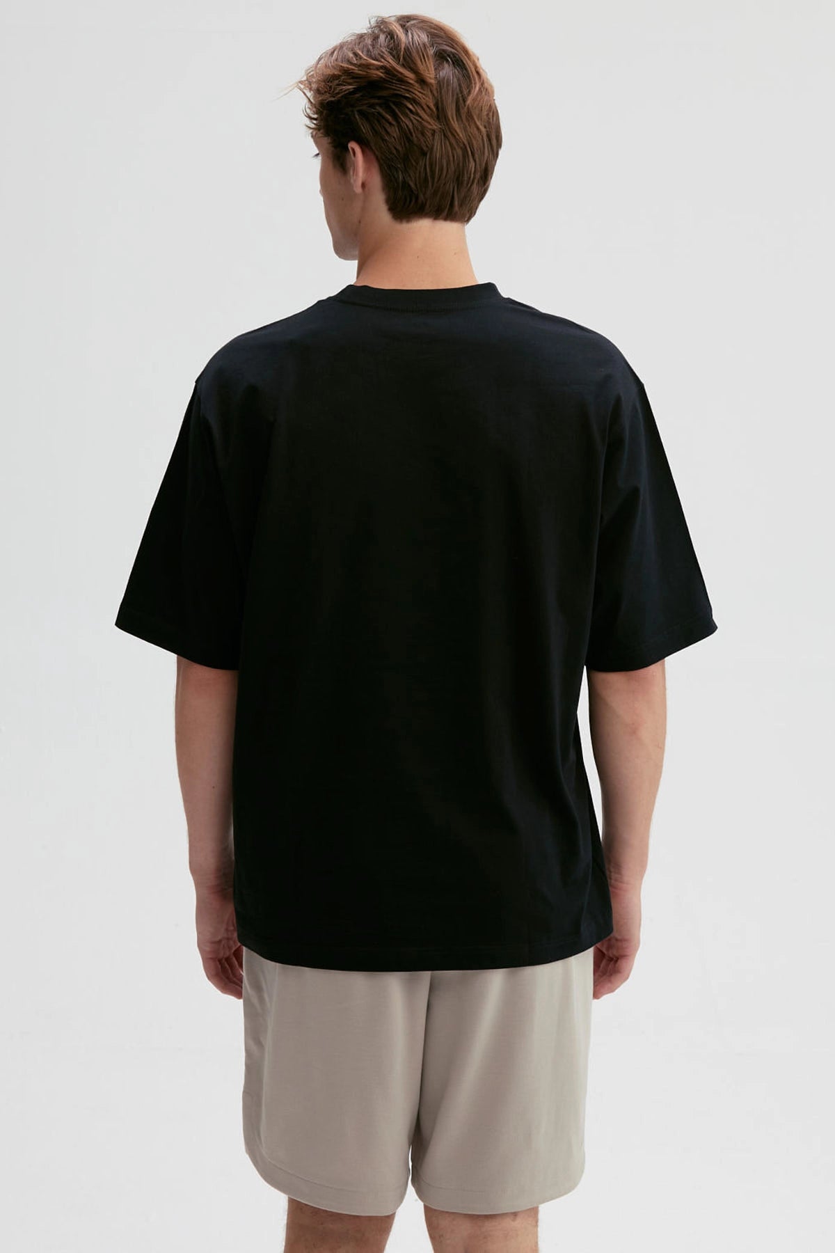 Polera Hombre Oversize Negro