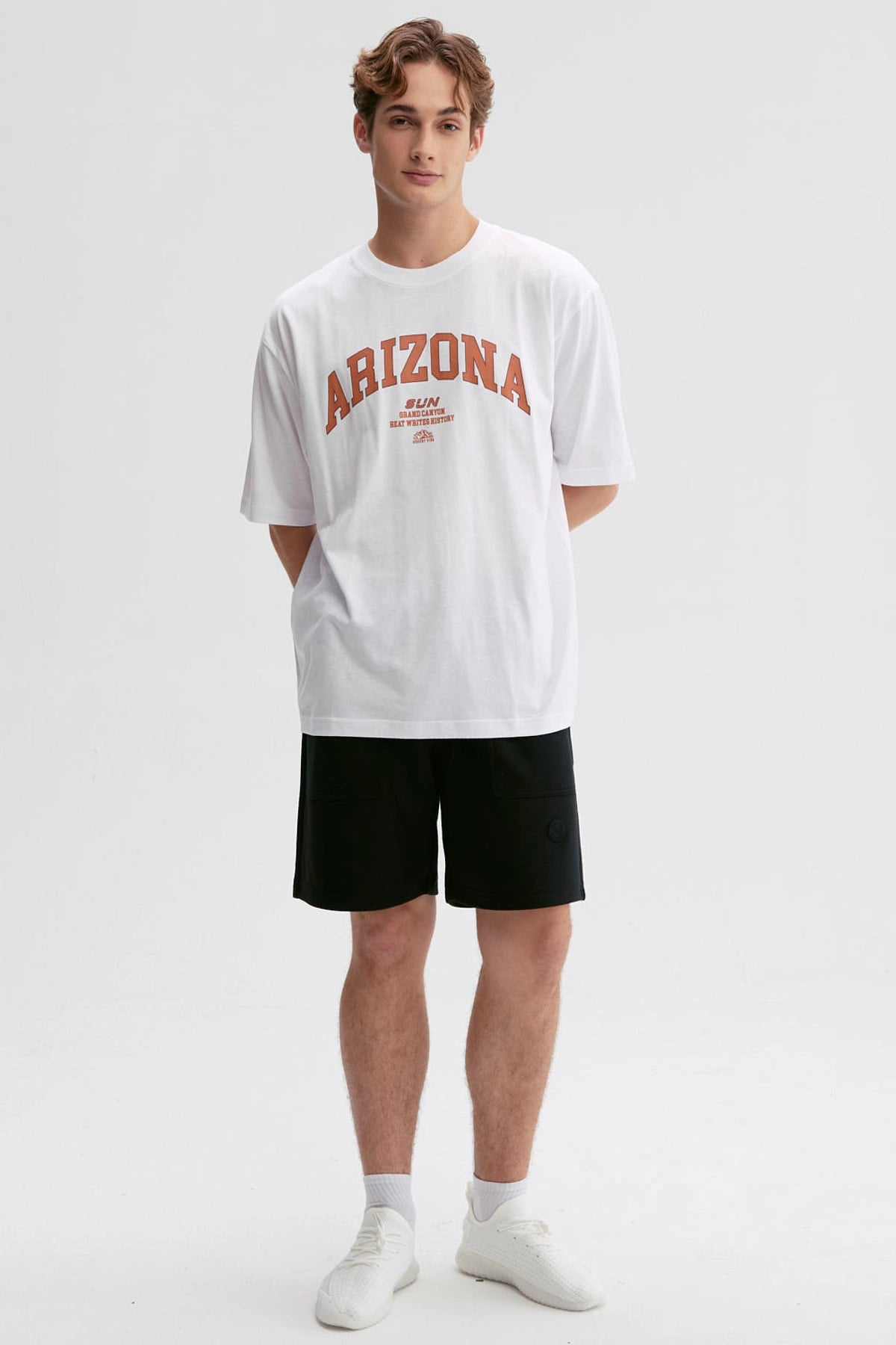 Polera Hombre Print Central Blanco