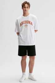 Polera Hombre Print Central Blanco