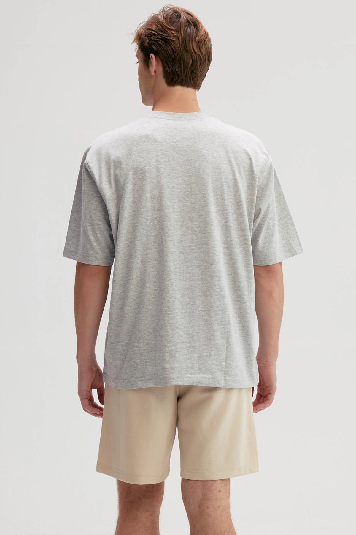 Polera Hombre Print Central Gris Melange