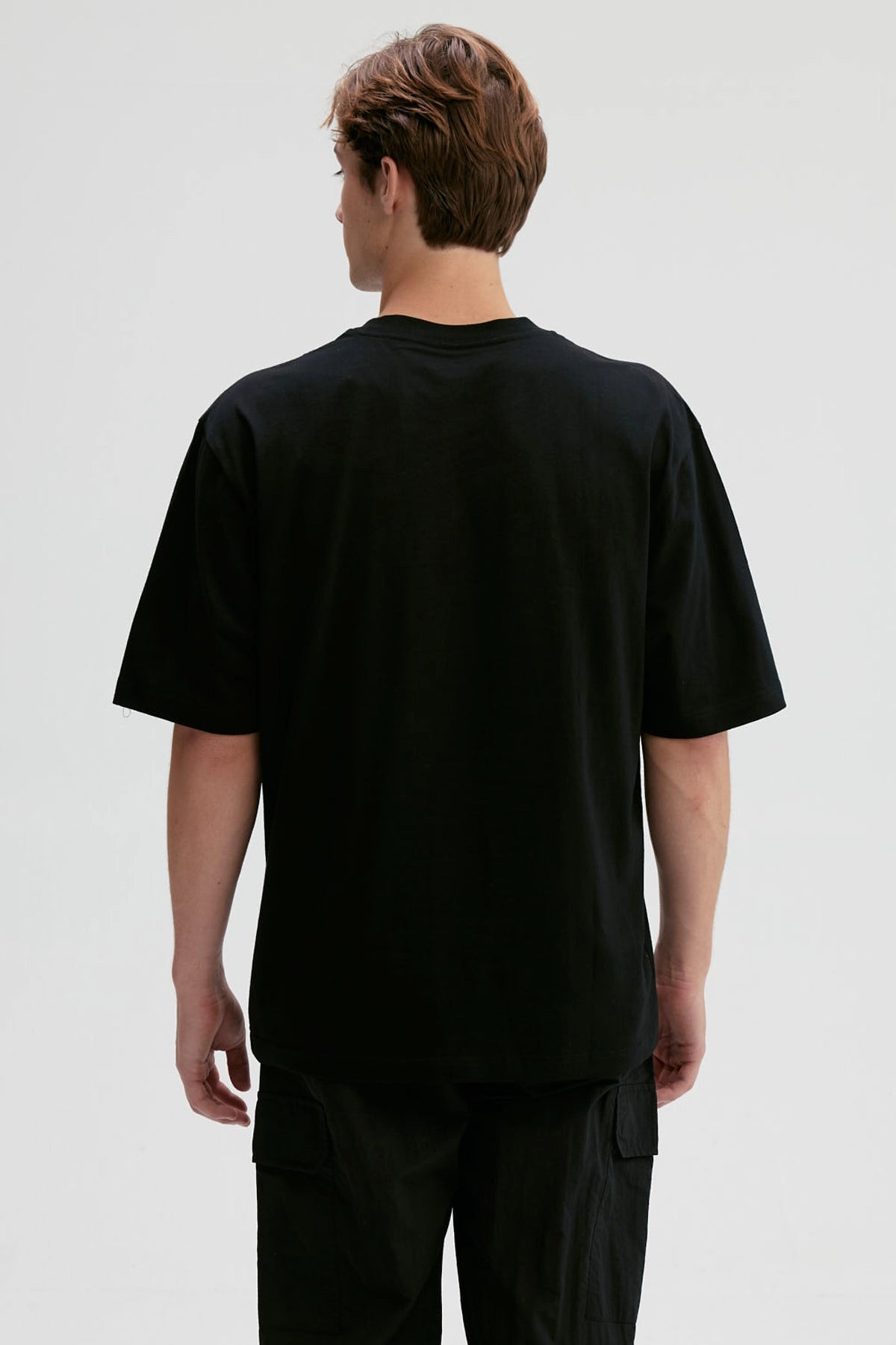 Polera Hombre Print Central Negro