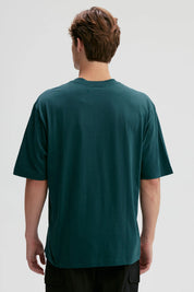 Polera Hombre Print Central Verde