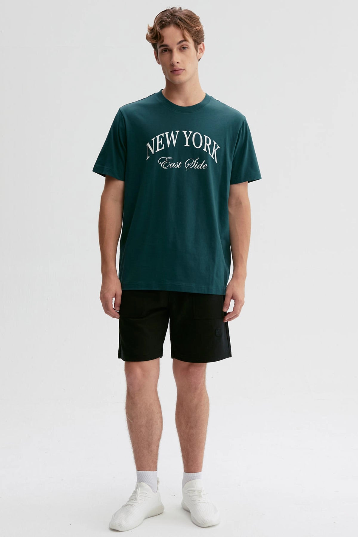 Polera Hombre Print Posicional Verde