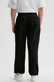 Pantalón Hombre Cargo Nylon Negro