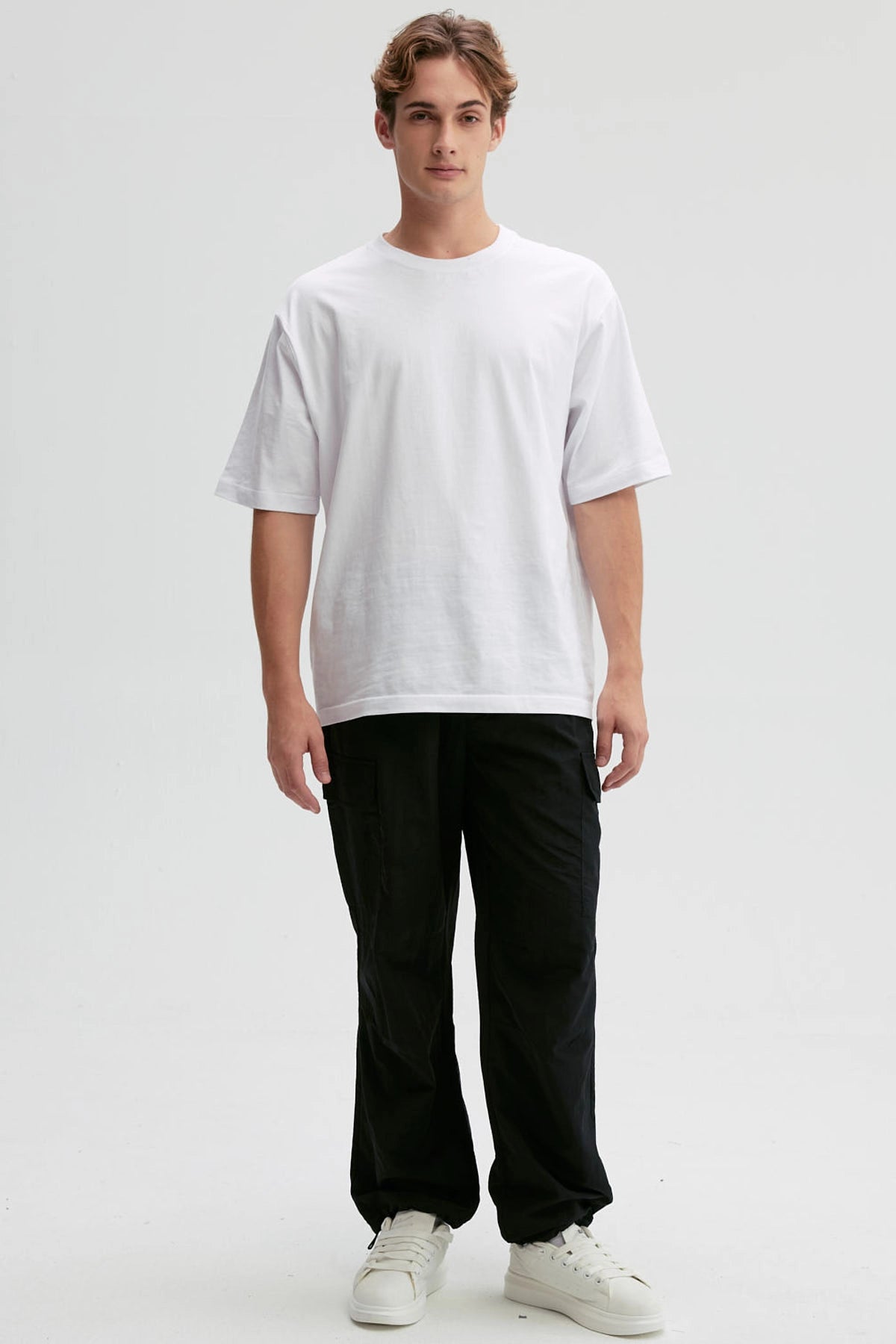 Pantalón Hombre Cargo Nylon Negro