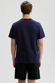 Polera Hombre Print Posicional Azul