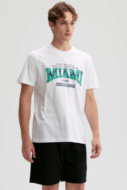 Polera Hombre Print Posicional Blanco